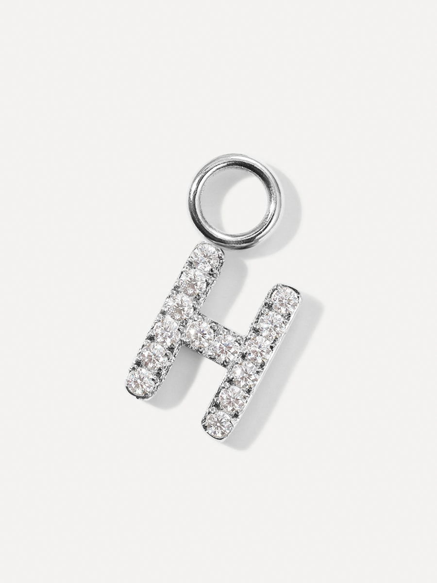 Dazzling Letter Charm - H