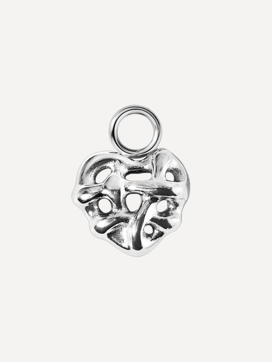 10,2x8,3mm Molten Heart Charm