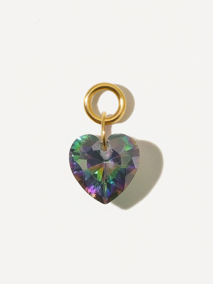 Night Heart Earring Charm