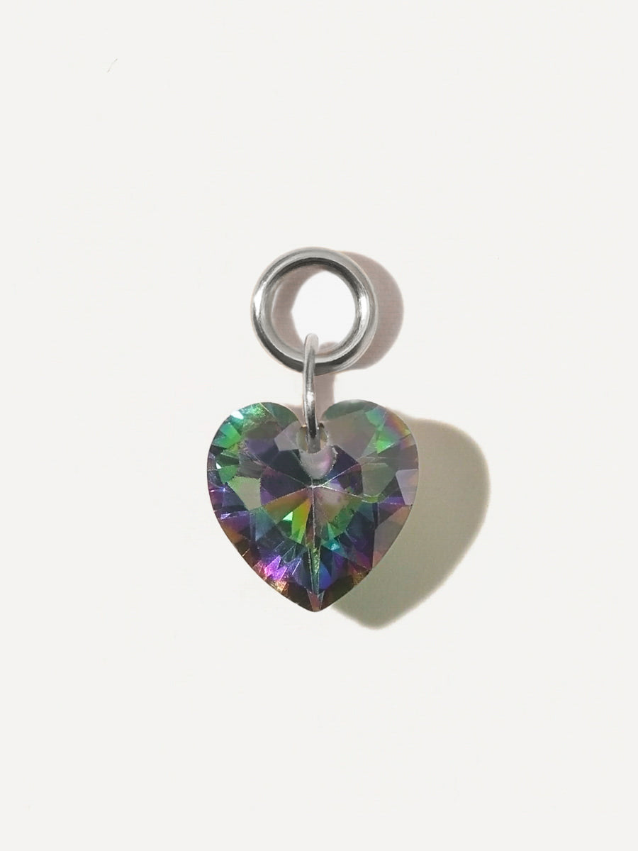 Night Heart Earring Charm
