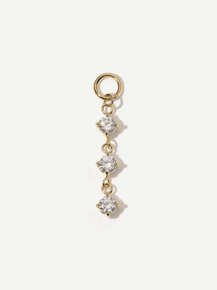 21,8x4mm Shiny Beauty Ohrring-Charm ICRUSH