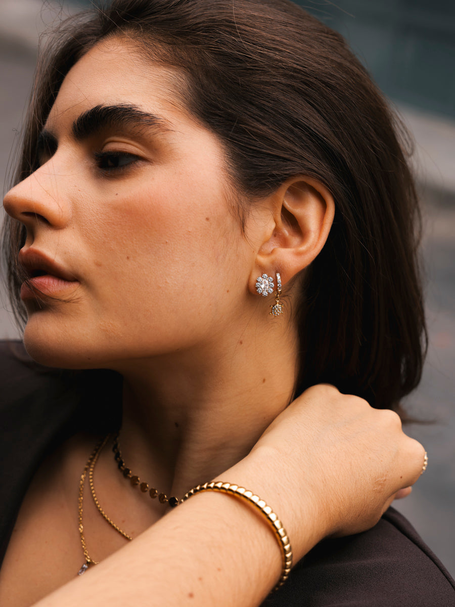 12,5x8mm Bright Turtle Ohrring-Charm