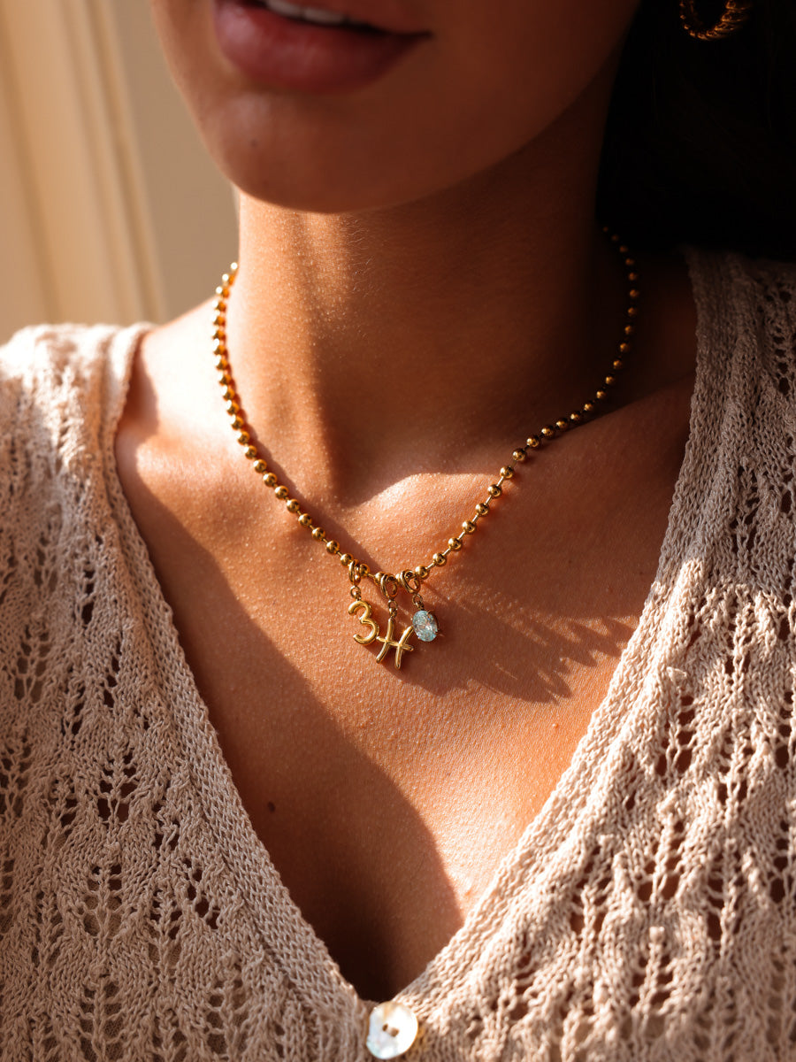 Classic Zodiac Ketten-Charm - Pisces