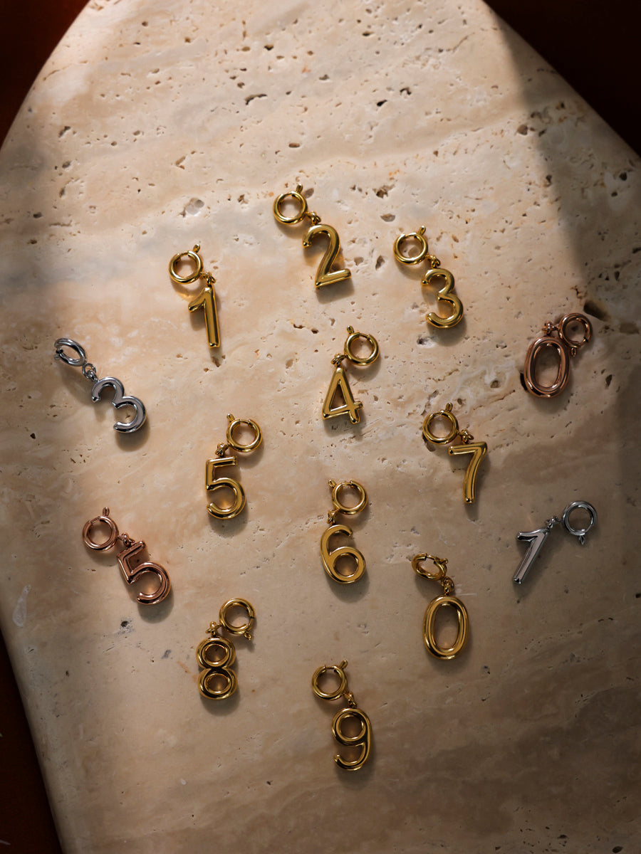 Classic Number Ketten-Charms