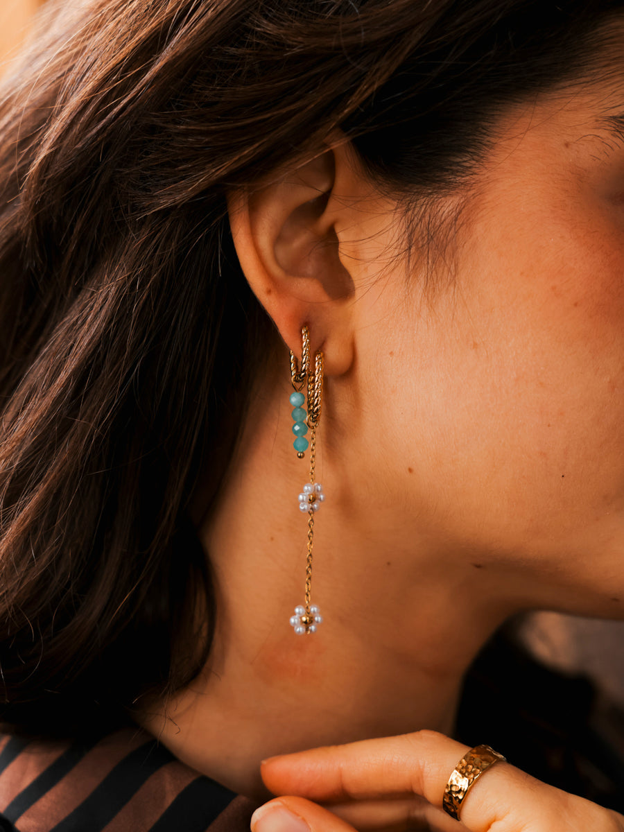 58x9,3mm Petal Elegance Ohrring-Charm