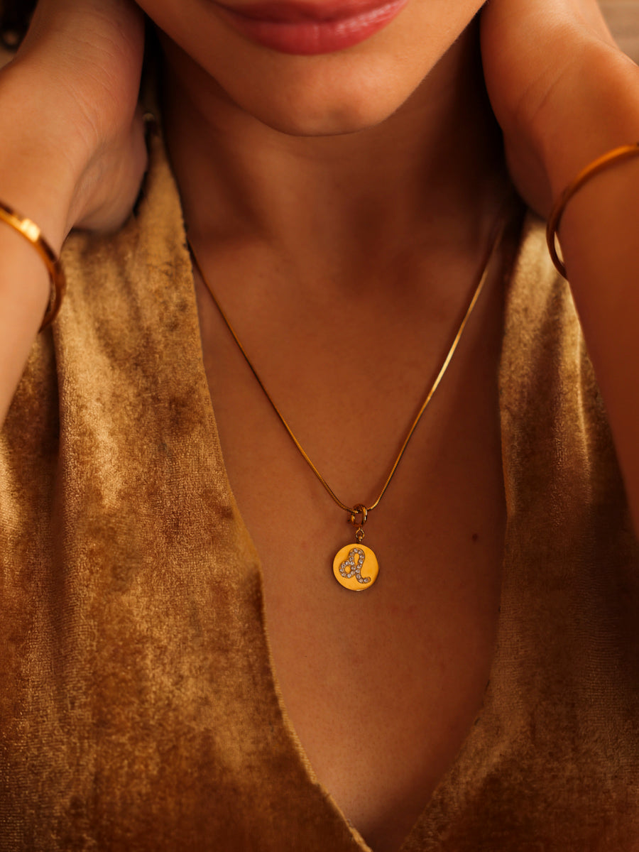 Twinkling Zodiac Ketten-Charm - Leo