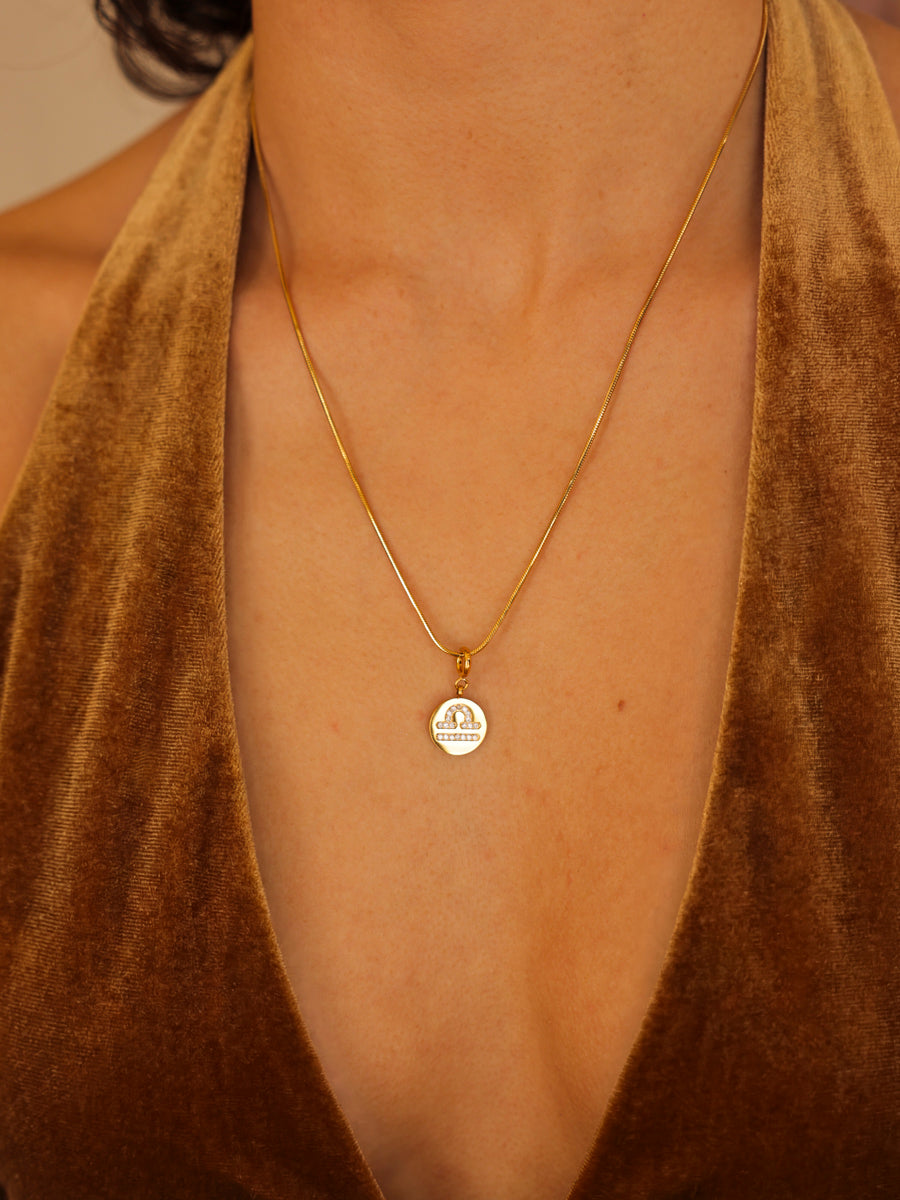 Twinkling Zodiac Ketten-Charm - Libra