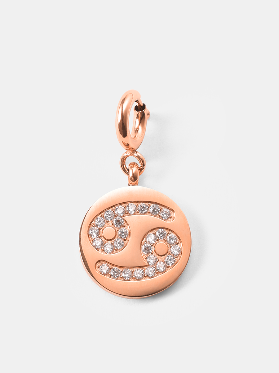 Twinkling Zodiac Ketten-Charm - Cancer