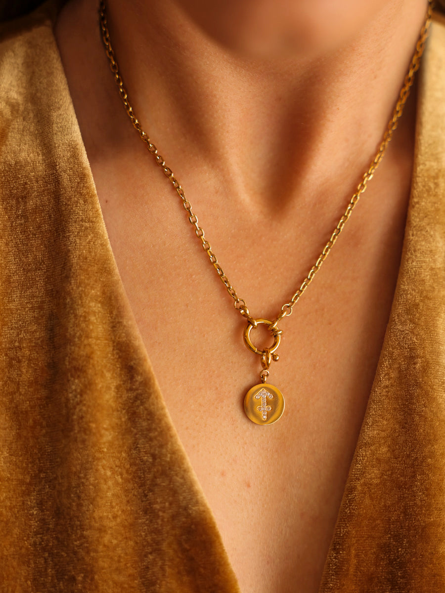 Twinkling Zodiac Ketten-Charm - Sagittarius