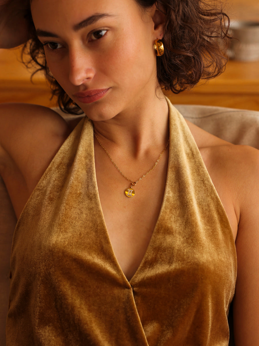 Twinkling Zodiac Ketten-Charm - Gemini