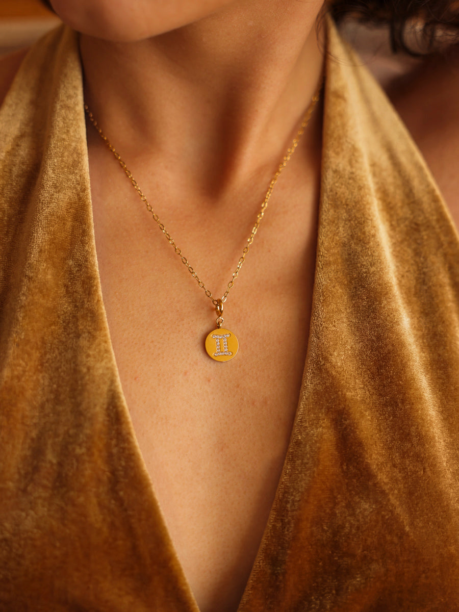 Twinkling Zodiac Ketten-Charm - Gemini