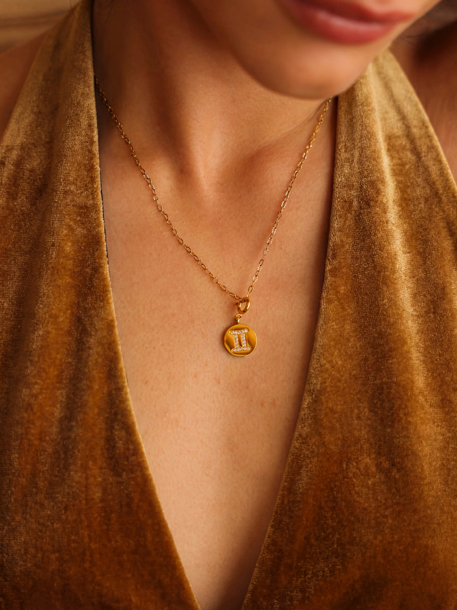 Twinkling Zodiac Ketten-Charm - Gemini