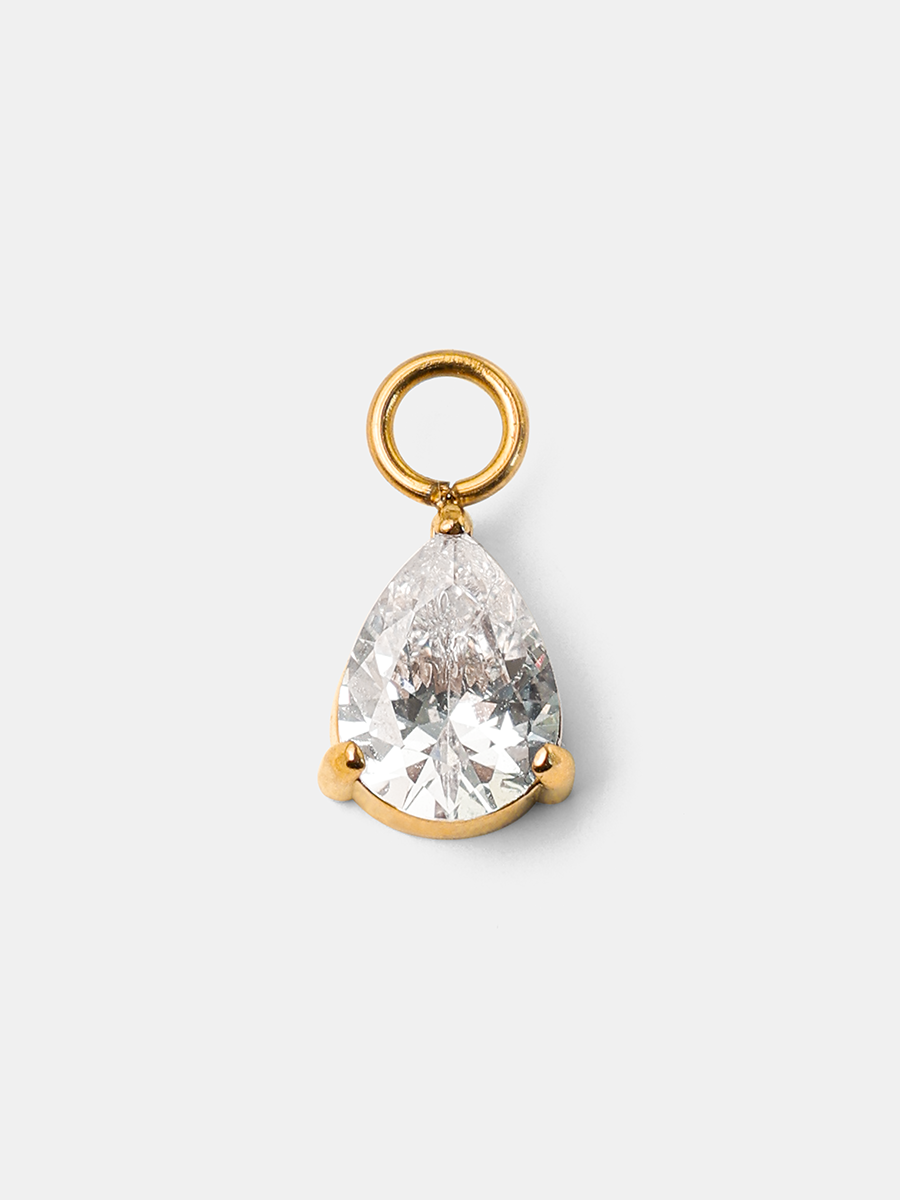 7x8,8mm Pure Drop Medium Ohrring-Charm