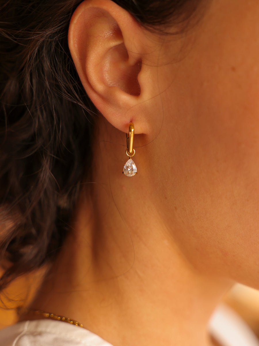 7x8,8mm Pure Drop Medium Ohrring-Charm