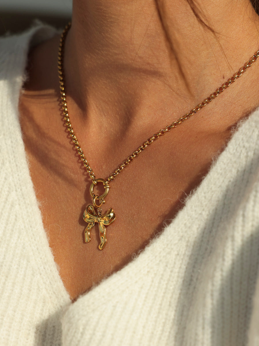 Playful Bow Ketten-Charm