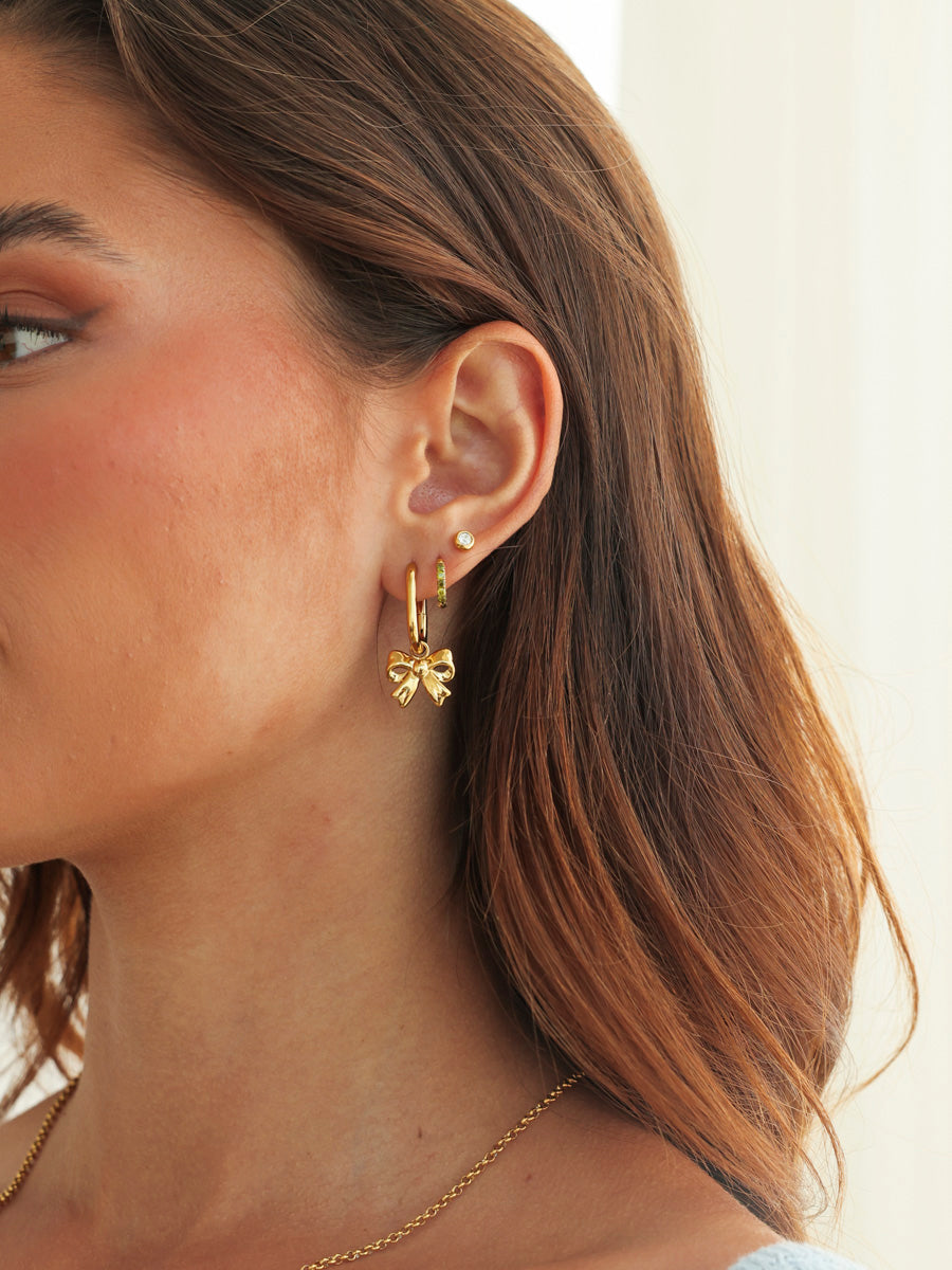 15,5x13,3mm Chic Knot Ohrring-Charm