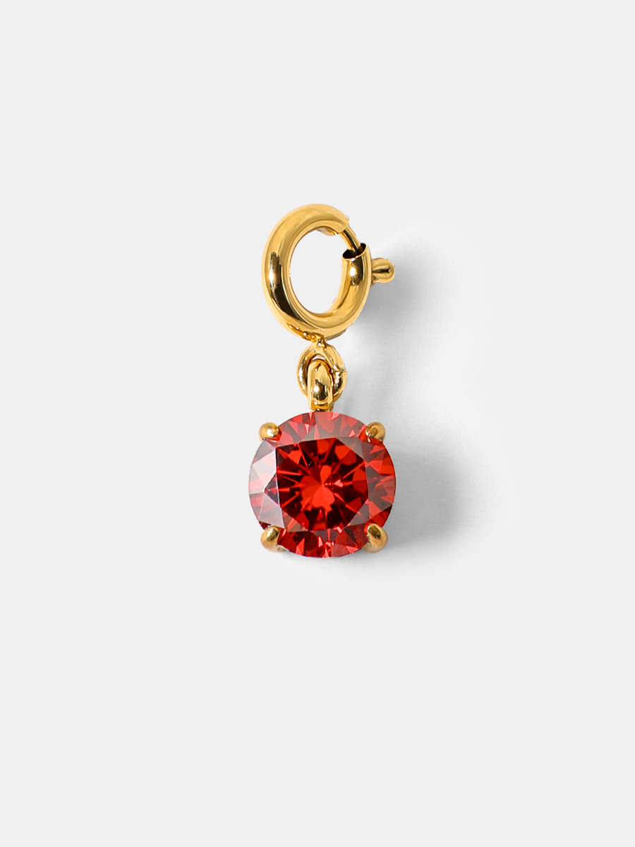 Crystal Delight Dark Red Ketten-Charm