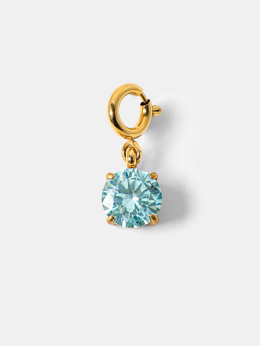 Crystal Delight Light Blue Ketten-Charm