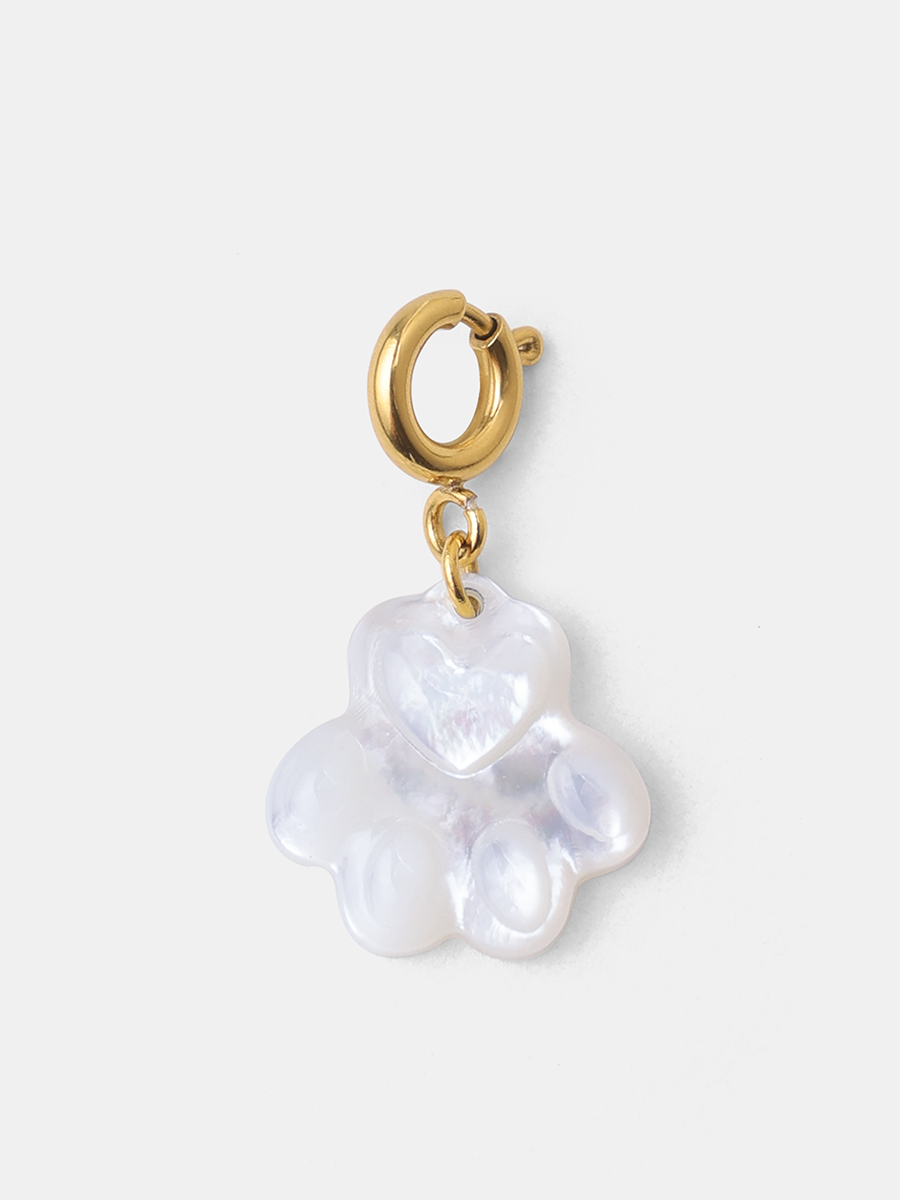 Pawprint Heart Ketten-Charm ICRUSH