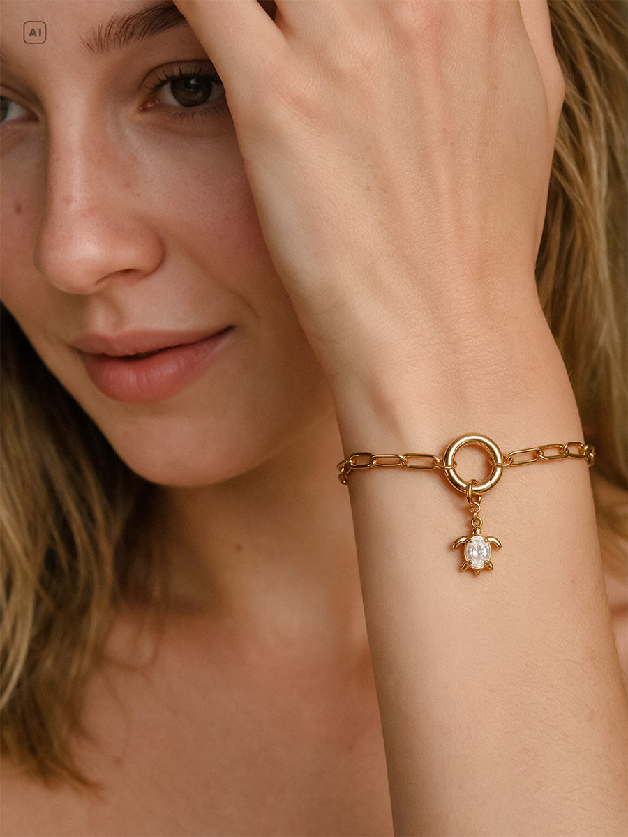 Crush Link Clasp Round