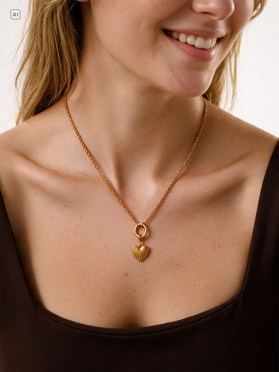 Crush Link Clasp Oval