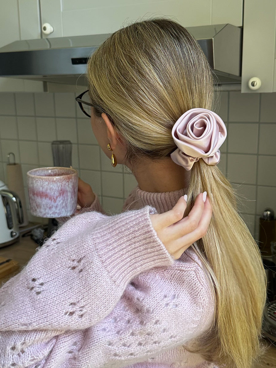 Blooming Rose Scrunchie