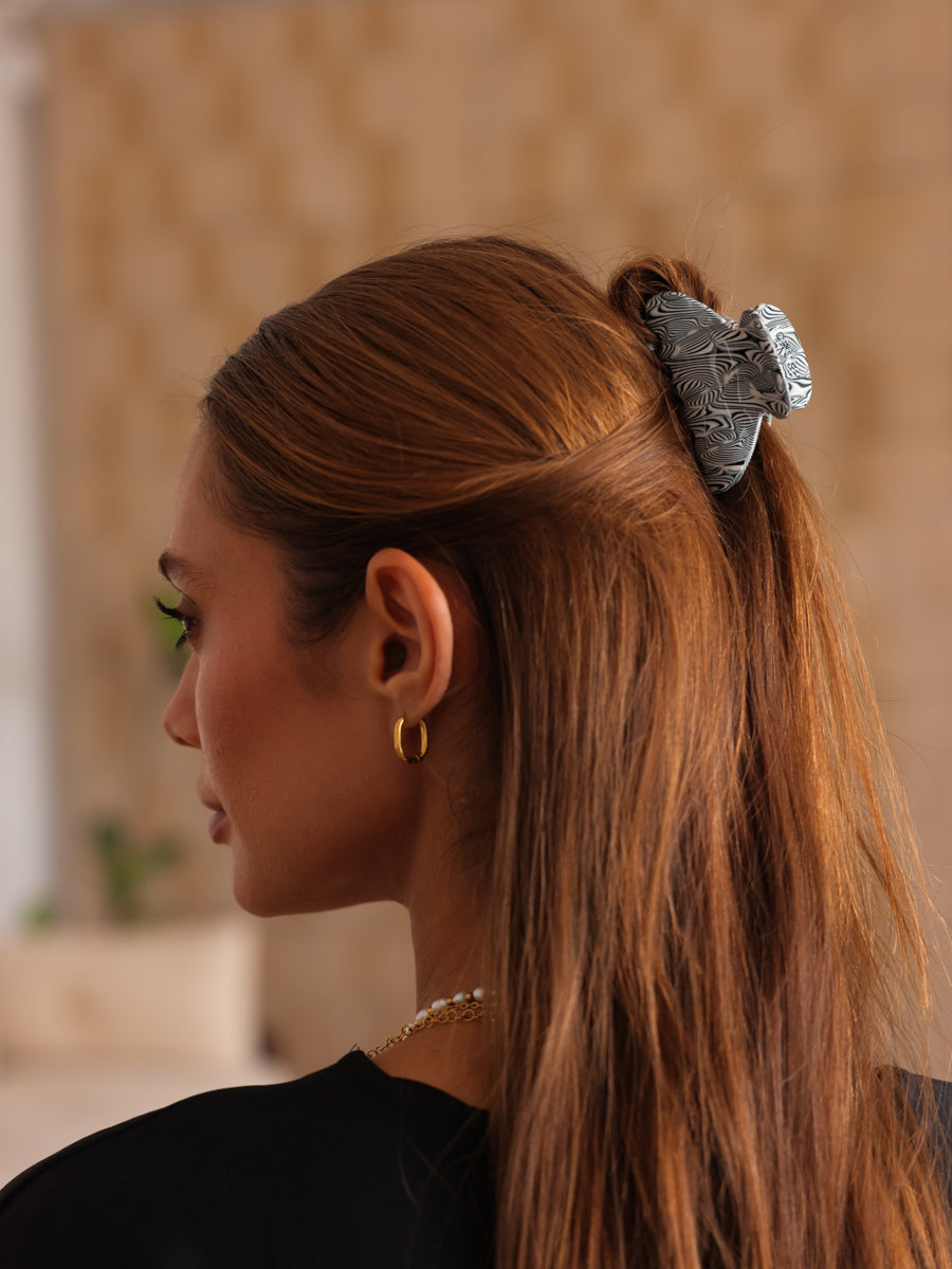 Dreamy Vibe hair clip zebra print