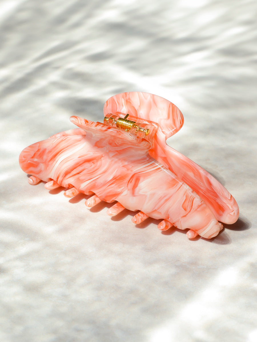 Serenade hair clip pink-orange