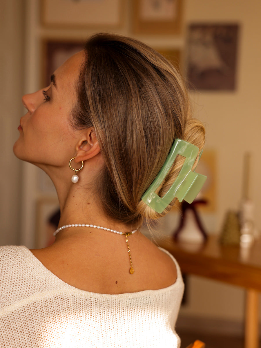 Modern Style Haarklammer Light Green