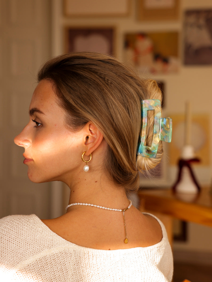 Modern Style Haarklammer Sea Green