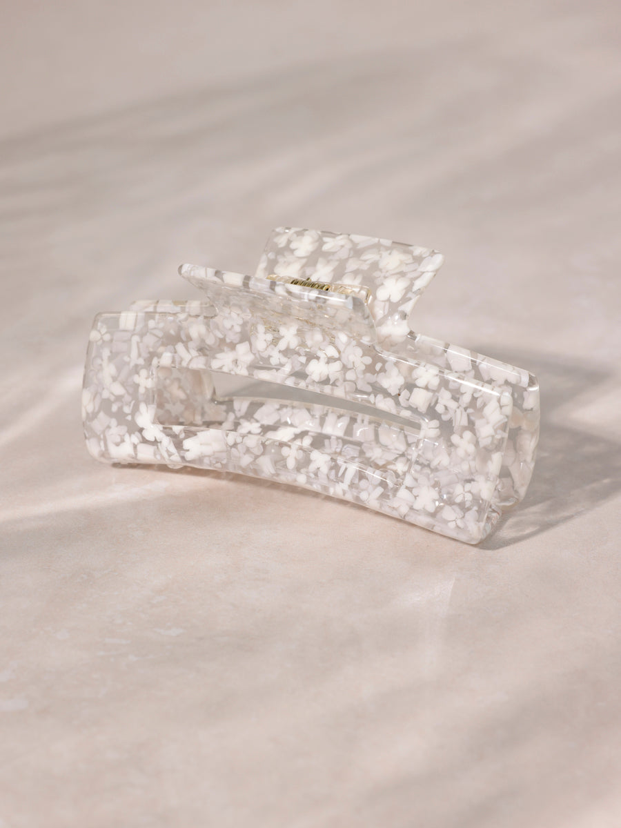 Modern Style Haarklammer White Floral