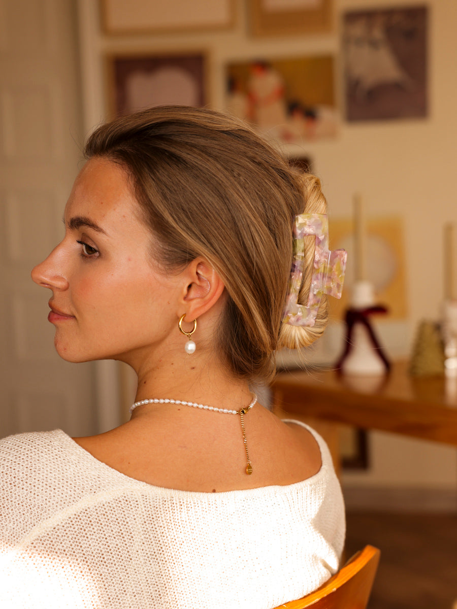 Modern Style Haarklammer Pink-orange