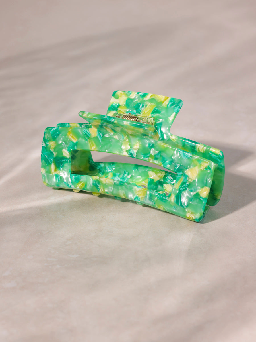 Modern Style Haarklammer Green-yellow