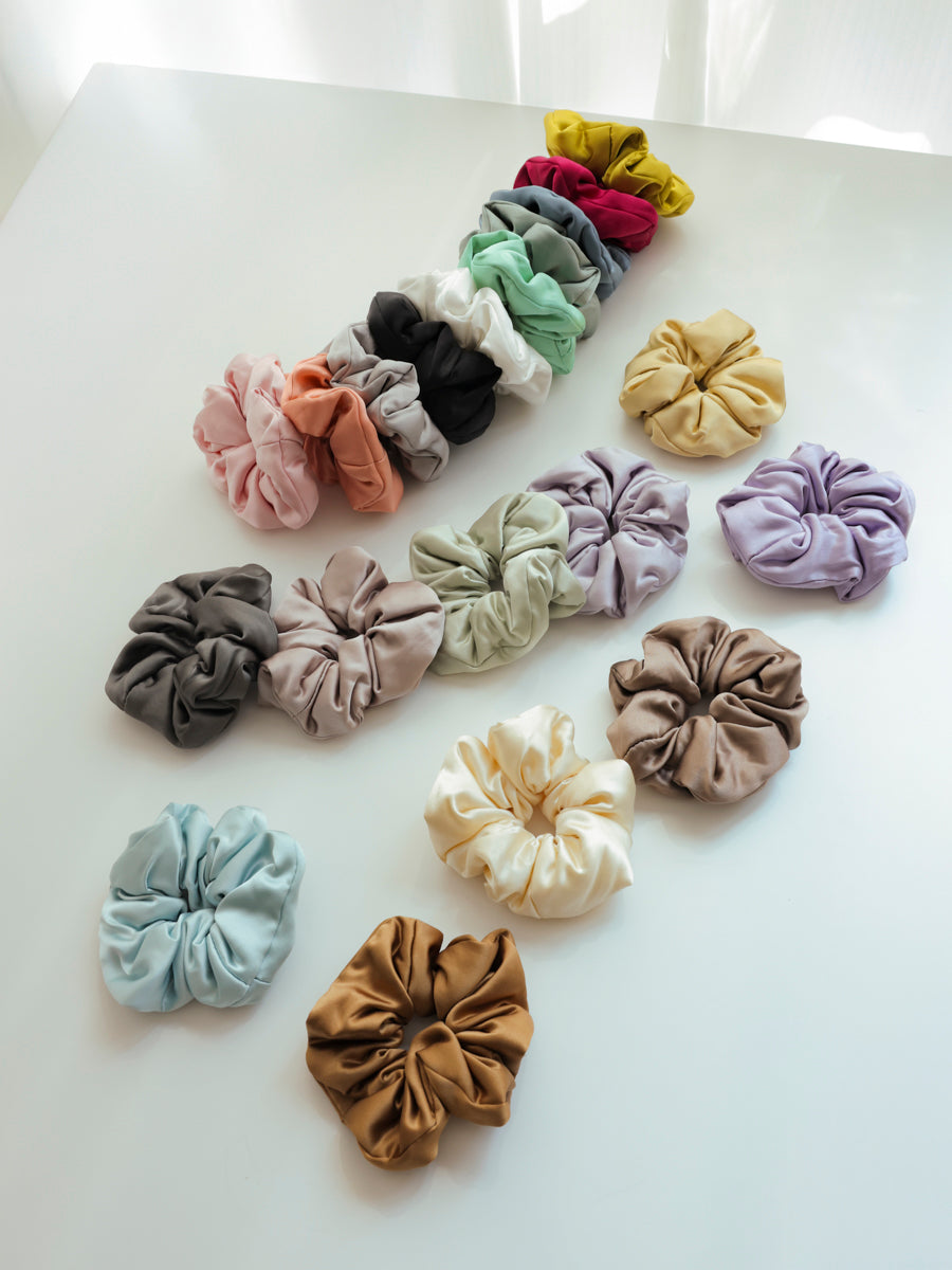 Fluffy Touch Pure Silk Scrunchie 