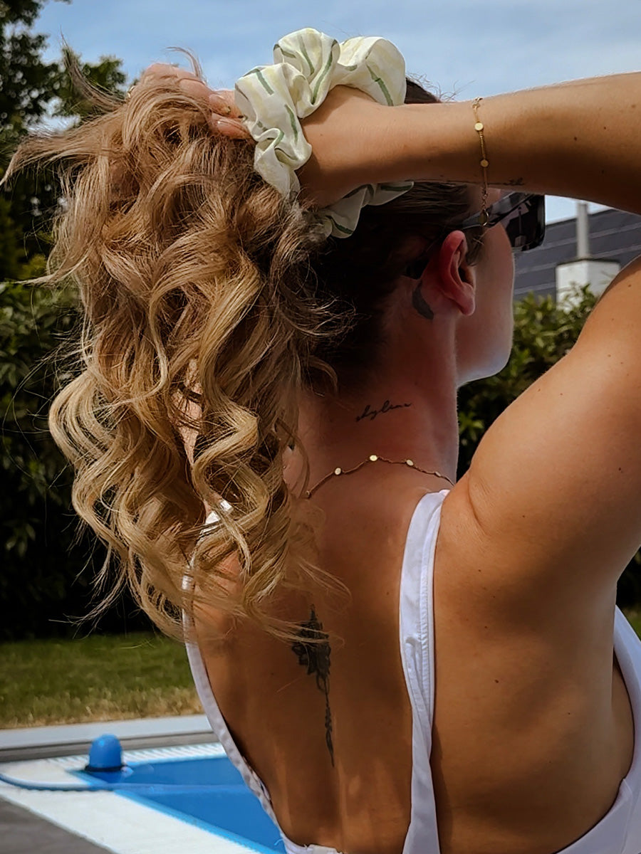 Fresh Wave Green Scrunchie