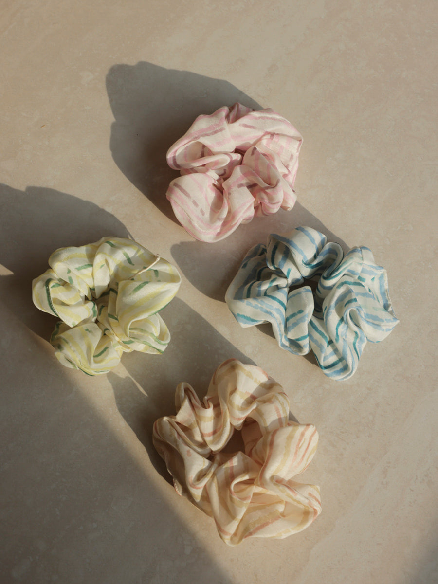 Fresh Wave Blue Scrunchie