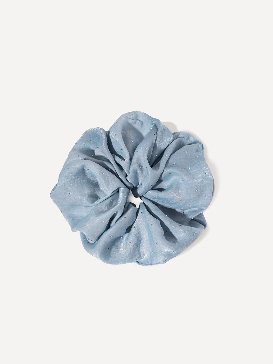Sparkling Joy Blue Scrunchie
