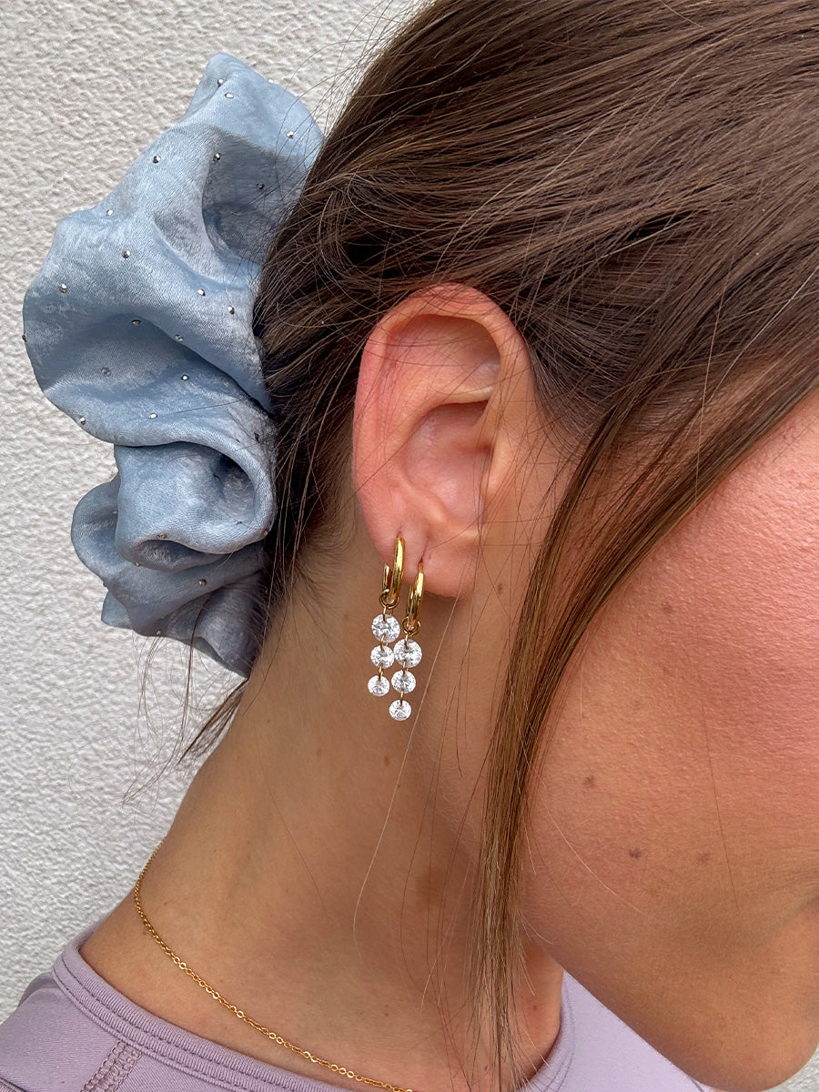 Sparkling Joy Blue Scrunchie