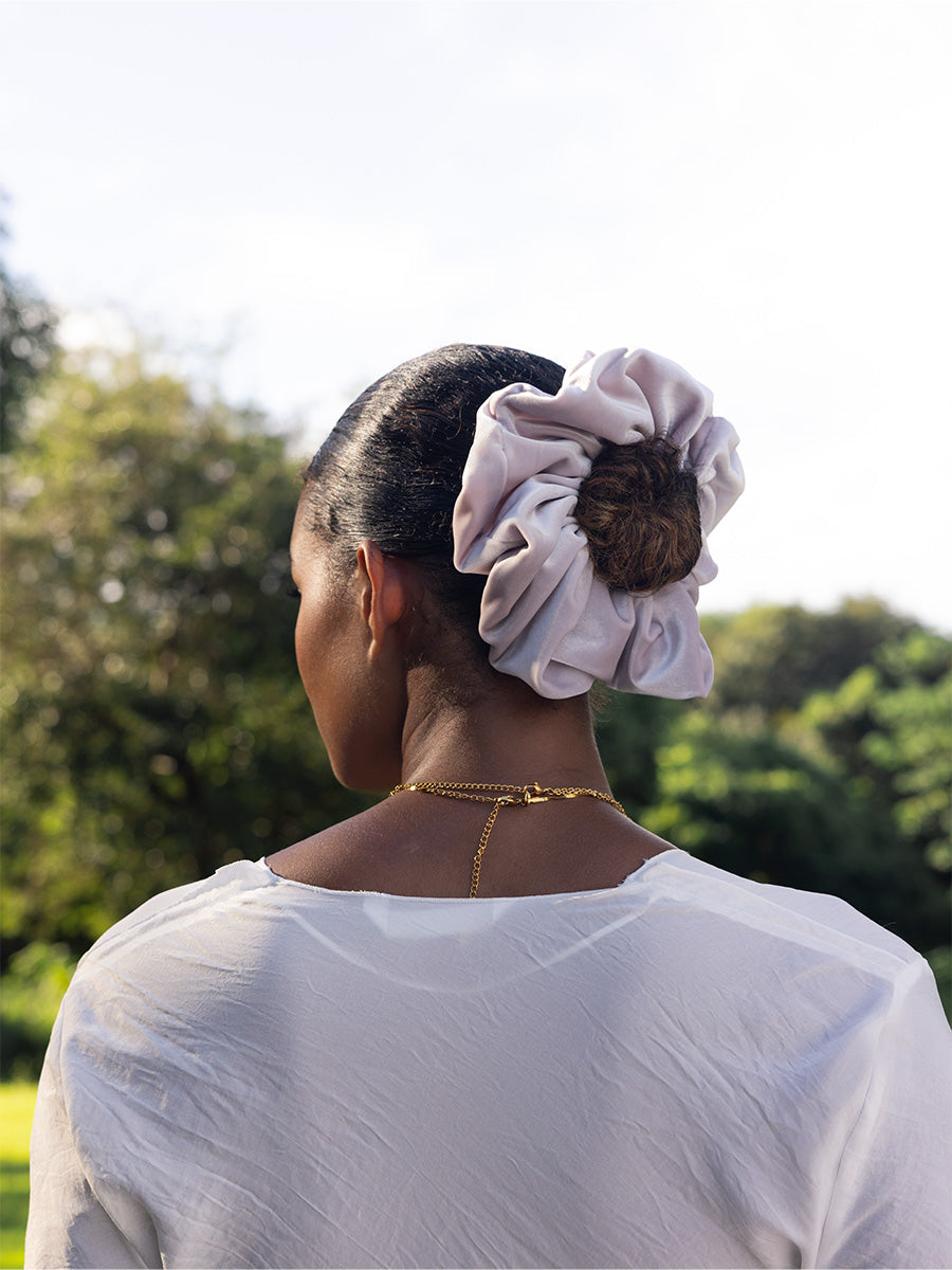 Velvet Dream Light Purple Scrunchie