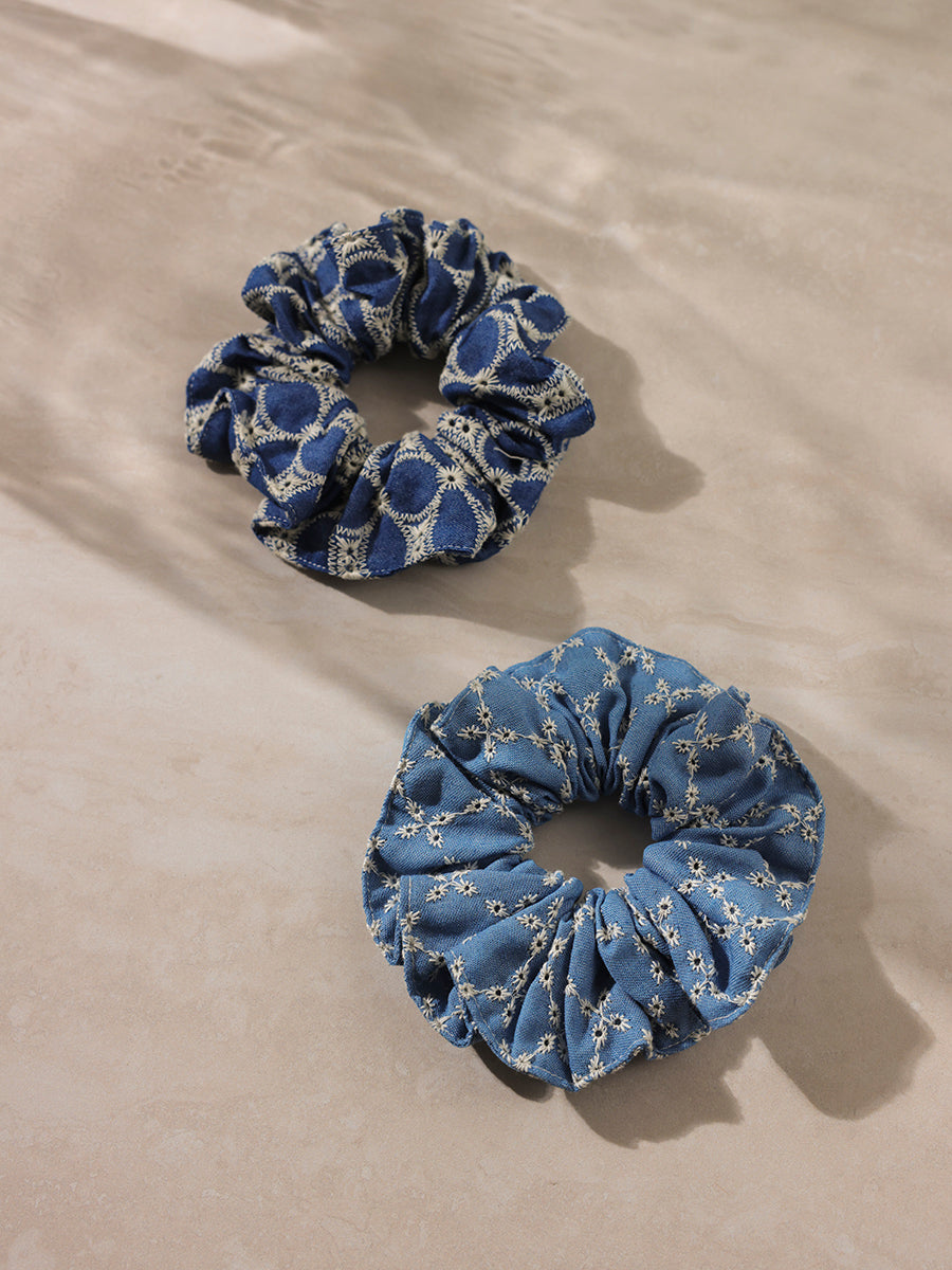 Denim Fairy Scrunchie