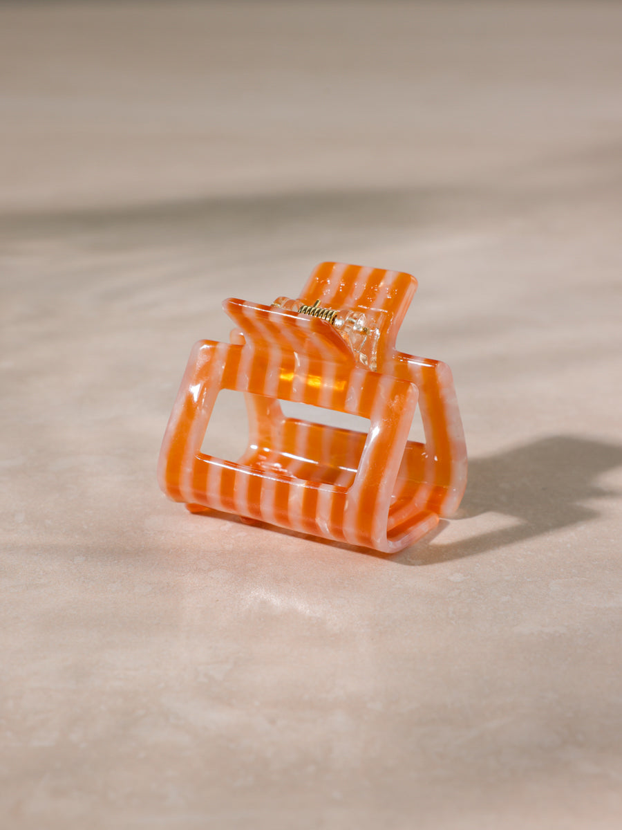 Classic Frame Haarklammer Orange-striped