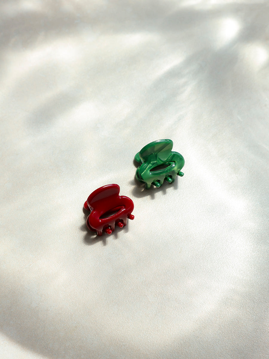 Vibrant Set Mini-Haarklammer Christmas Vide