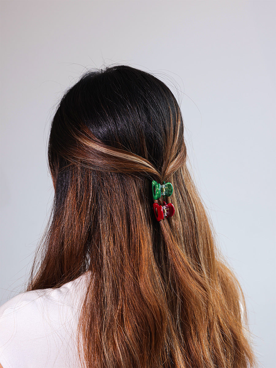 Vibrant Set Mini-Haarklammer Christmas Vide
