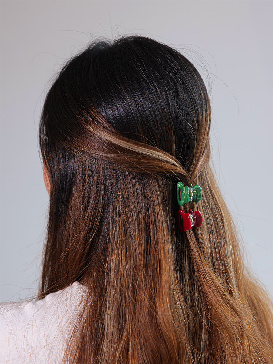 Vibrant Set Mini-Haarklammer Christmas Vide