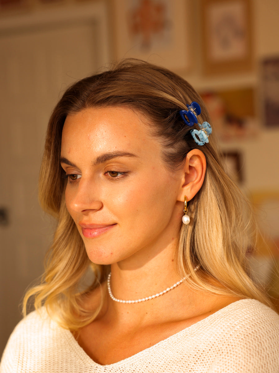 Vibrant Set Mini-Haarklammer Summer Blue