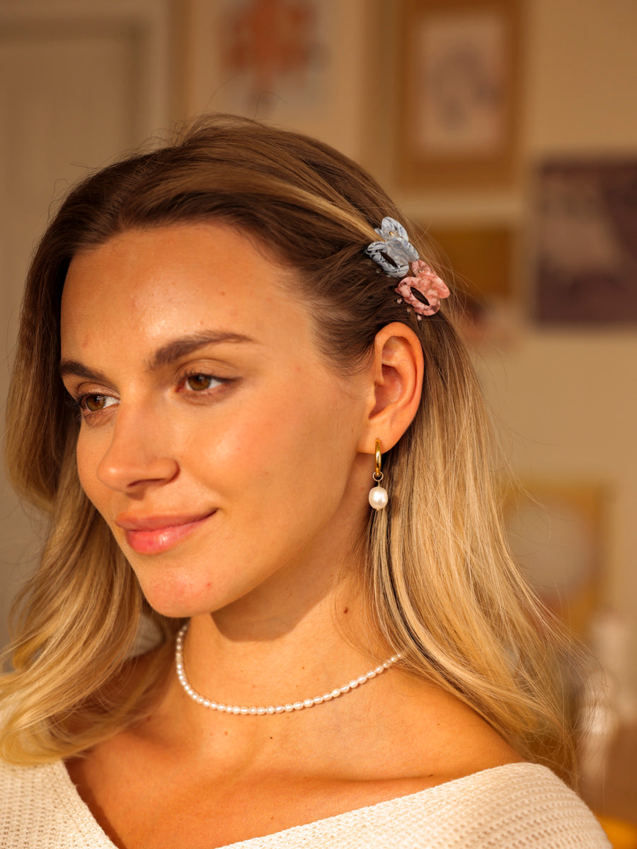 Vibrant Set Mini-Haarklammer Dreamy Blue Pink