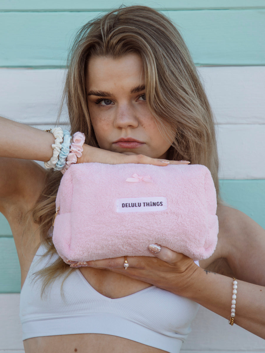 Blissful Pure Silk Scrunchie Cream White