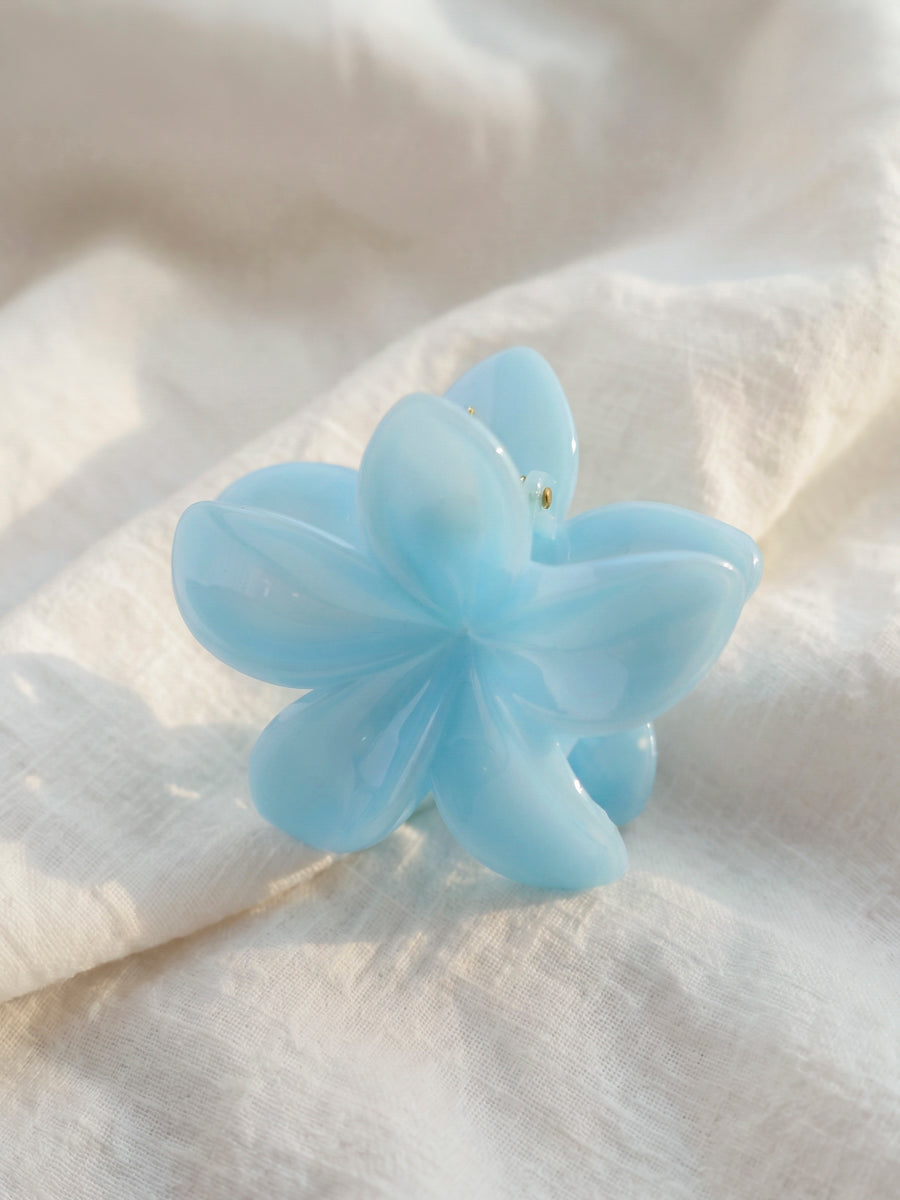 Floral Bliss Haarklammer Cream Blue