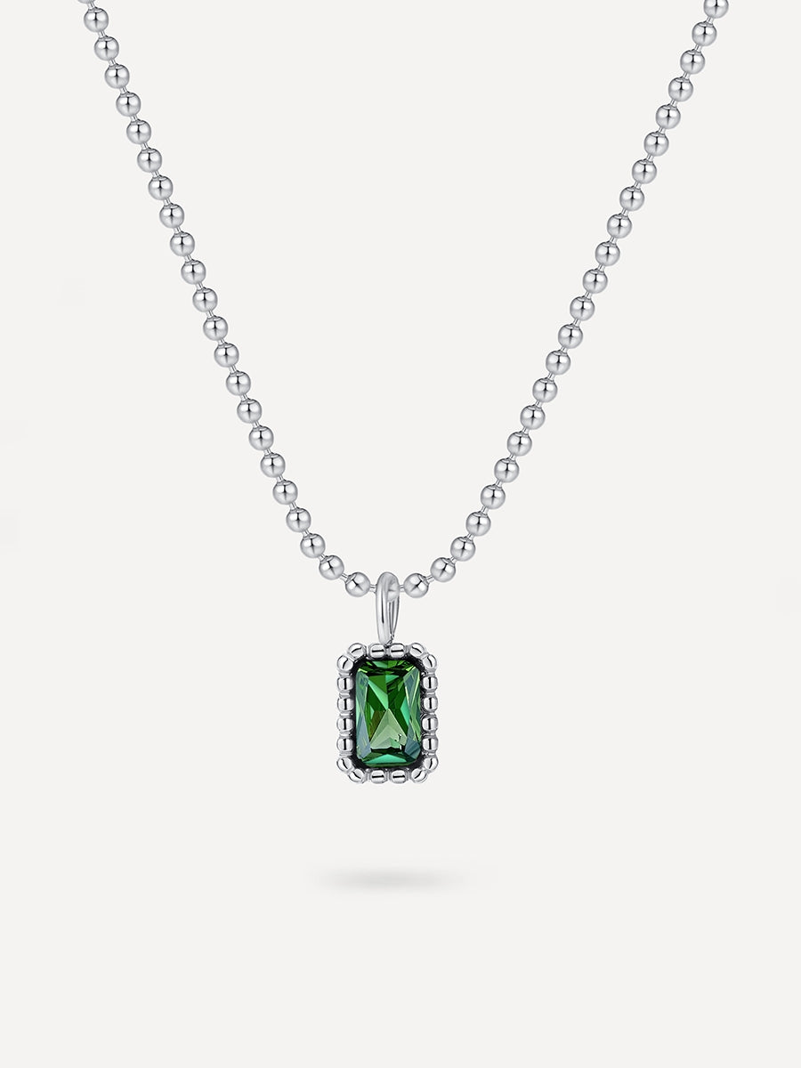 Amber Lake Kette Silber