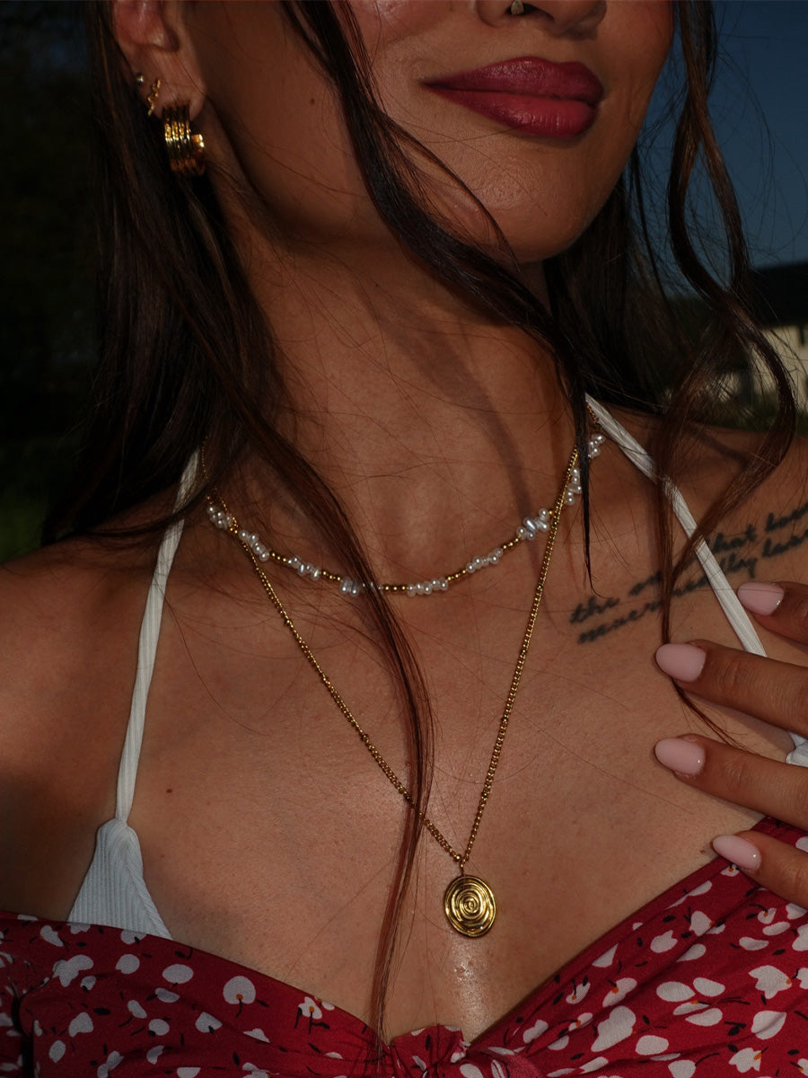 Pearlescent Swirl Kette